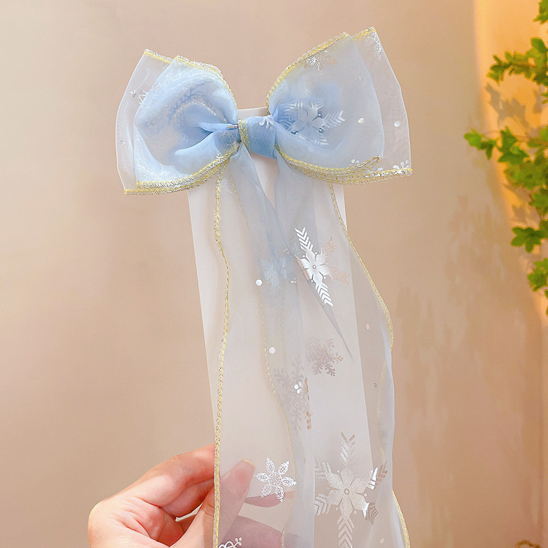 Diente para niños, banda para el cabello, lazo para el cabello, horquilla para el cabello trenzado, princesa para niñas, cinta larga, accesorios para el cabello para niñas de verano