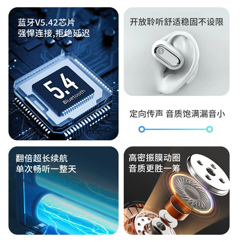 Jialan беспроводные Bluetooth OWS невкладыши, спортивные наушники для бега и баскетбола, костная проводимость, шумоподавление F-T16PR