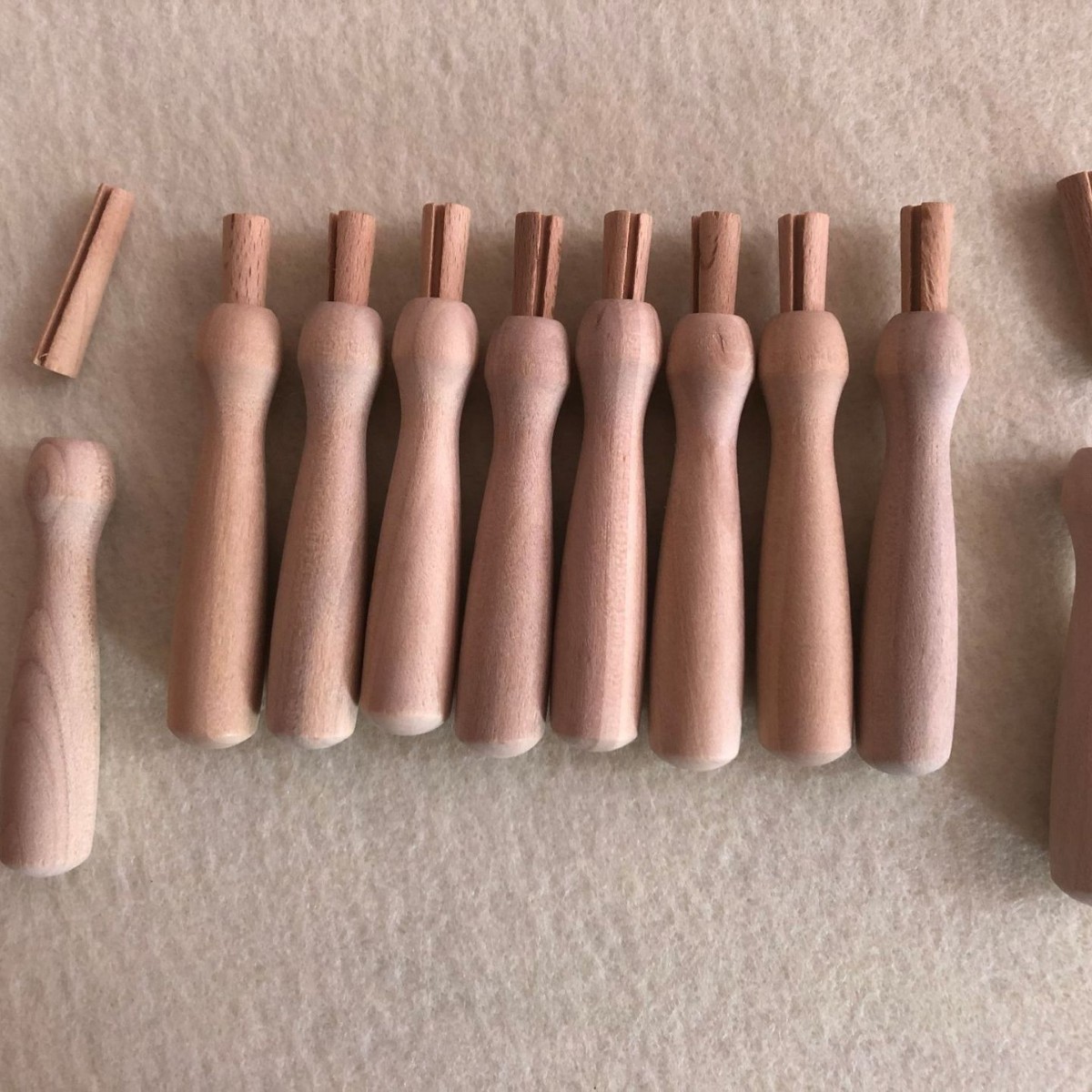 羊毛毡戳戳乐木柄 手工戳针木柄木质DIY针毡木柄实木手柄