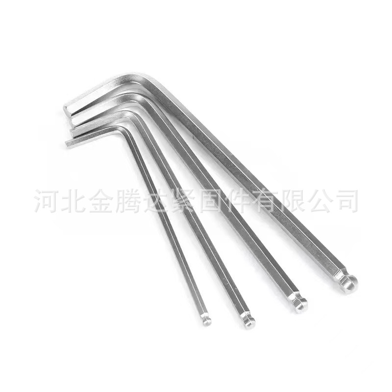 厂家批发球头内六角扳手中长加长L型扳手单支球头扳手 内六角扳手