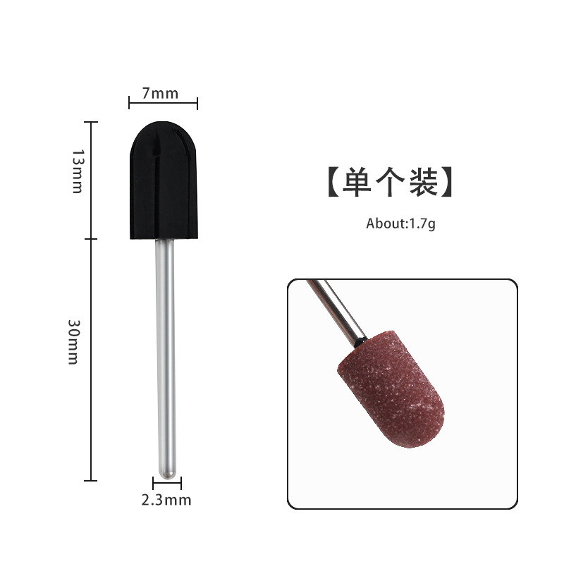 Alta calidad de la tapa de arena de uñas broca para eliminar la piel muerta callo de cuidado de los pies gorra de hilo golpear herramientas de accesorios de molino eléctrico