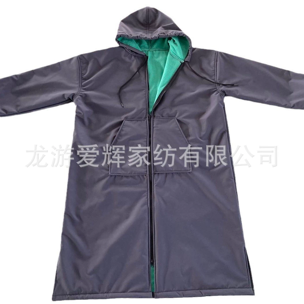 Водонепроницаемый ветрозащитный плащ для серфинга Зимний пляжный плащ Зимний купальный Халат