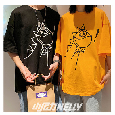 2021 summer Short sleeved shorts leisure time motion suit Youth handsome style lovers Trend Chaopai Korean Edition goods in stock