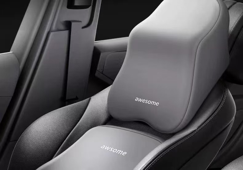 Car Headrest Lumbar Support Cushion Neck Pillow Backrest Driver's Seat Long Sitting Lumbar Support Cushion Neck Pillow Backrest Neck Protection Pillow