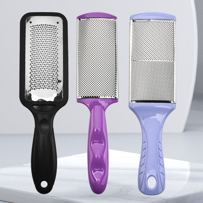 Wholesale stainless steel foot file, foot brush, foot grinder to remove dead skin, foot grinder to remove calluses, foot scraper