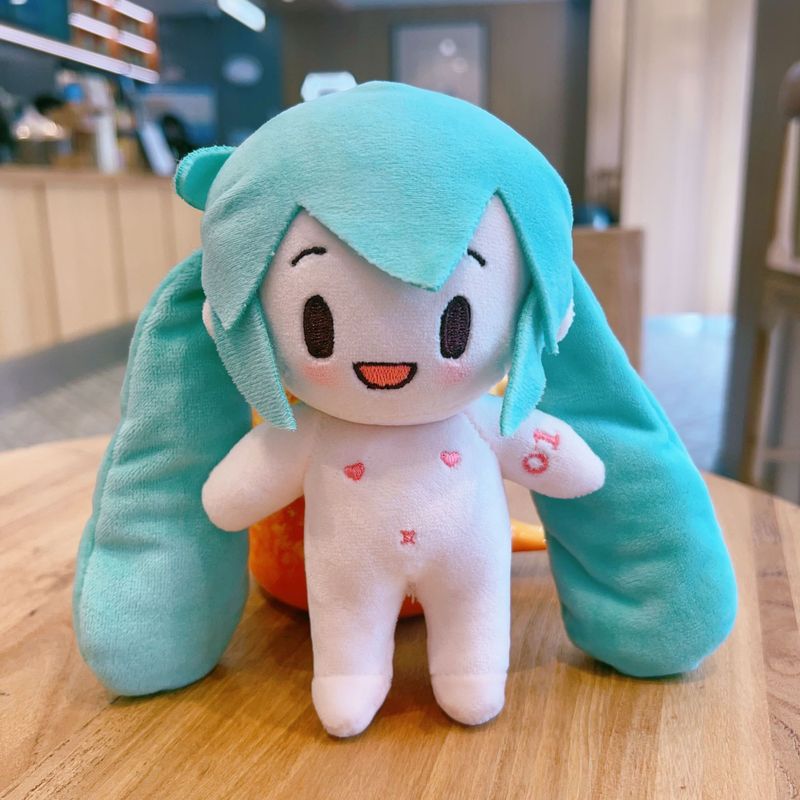お着替え可15cm雪ミク初音可爱いコットン人形ふふふぬいぐるみお着替え可ぬいぐるみプレゼント朝|undefined