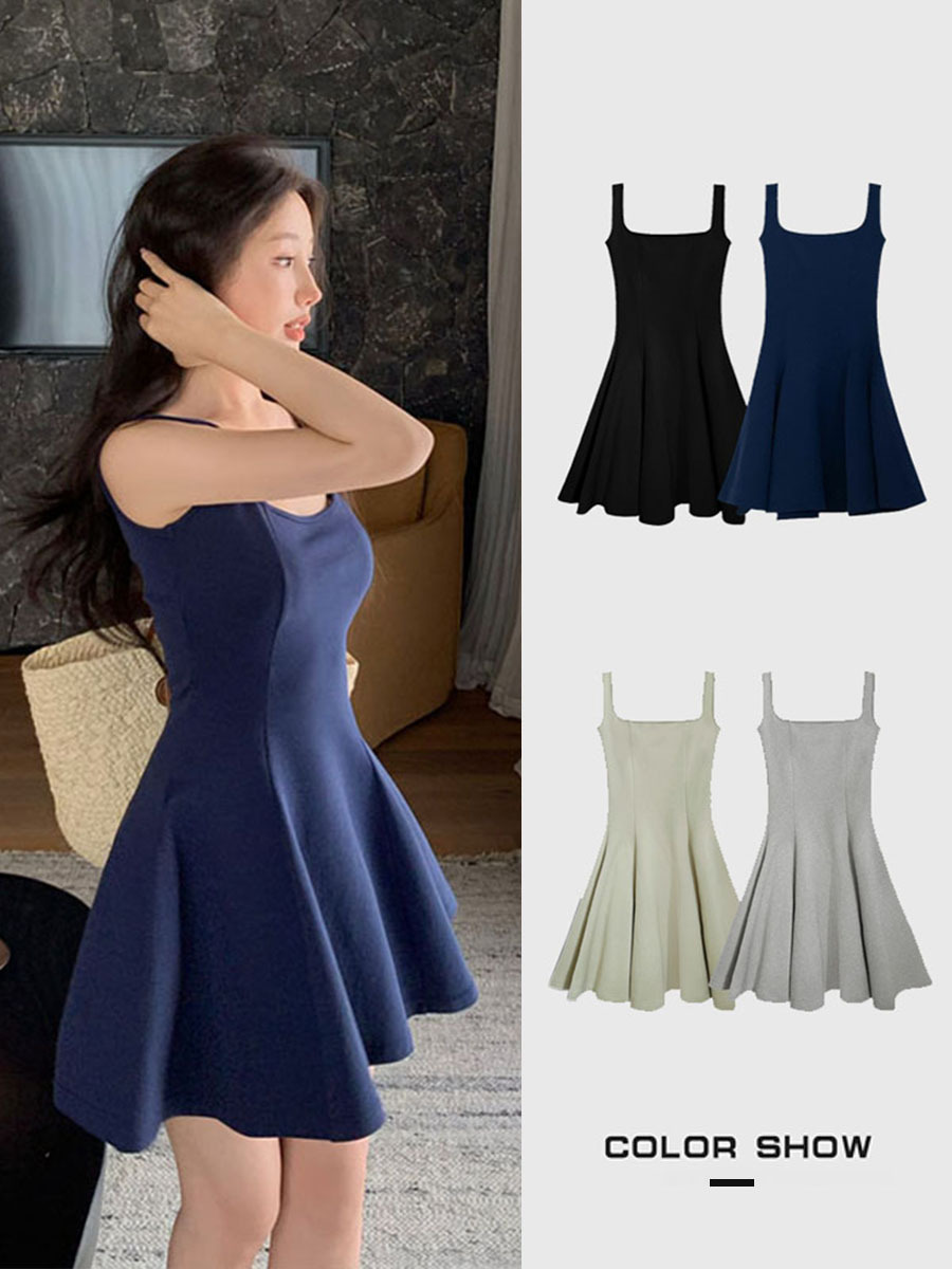 Knitted summer dress sleevless