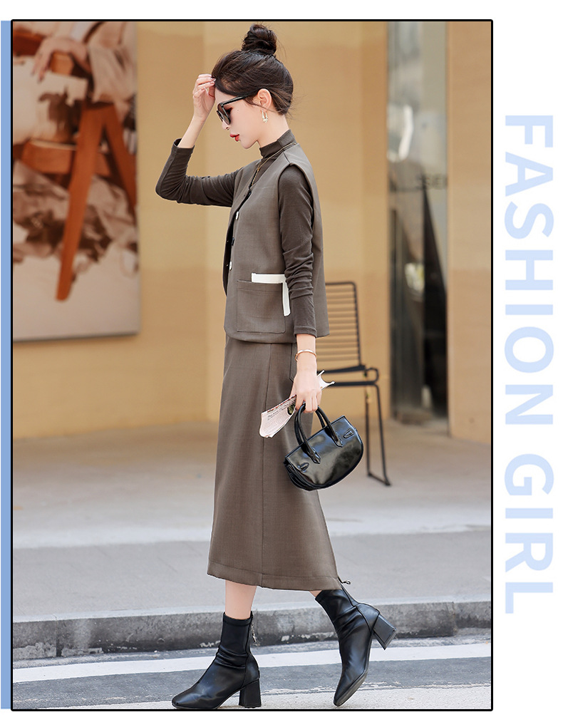 C5955 1680K ÁO VEST NỮ HANTDC VEST CẢ BỘ 3 MÓN MÙA XUÂN THU ĐÔNG THỜI TRANG NỮ ĐỒ CÔNG SỞ G05 SẢN PHẨM MỚI