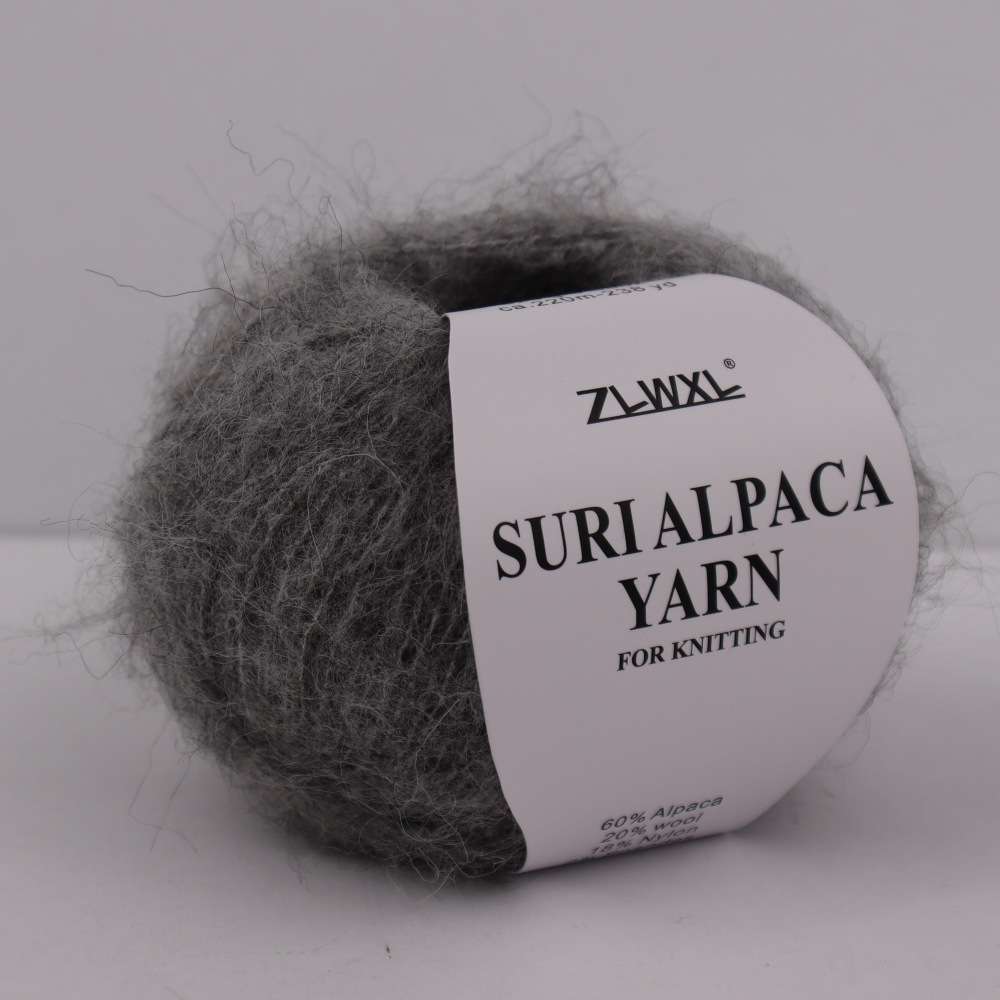 25g suri秘鲁细羊驼毛羊毛手工编织纱线200米
