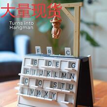跨境热销 PlayBook'd - Hangman 有趣的吊人棋盘桌游