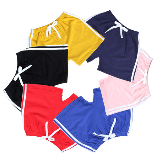Summer Children's Heat Shorts Baby Outer Wearing Shorts for Boys and Girls Five-Piece Shorts for Young Children Cotton A-Grade Beach Shorts