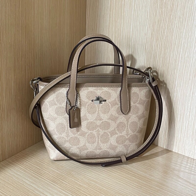 Koujia's New City15 Vegetable Basket High-End Version with Optional Leather Shoulder Strap, Classic Print, Single Shoulder Crossbody Handbag for Women