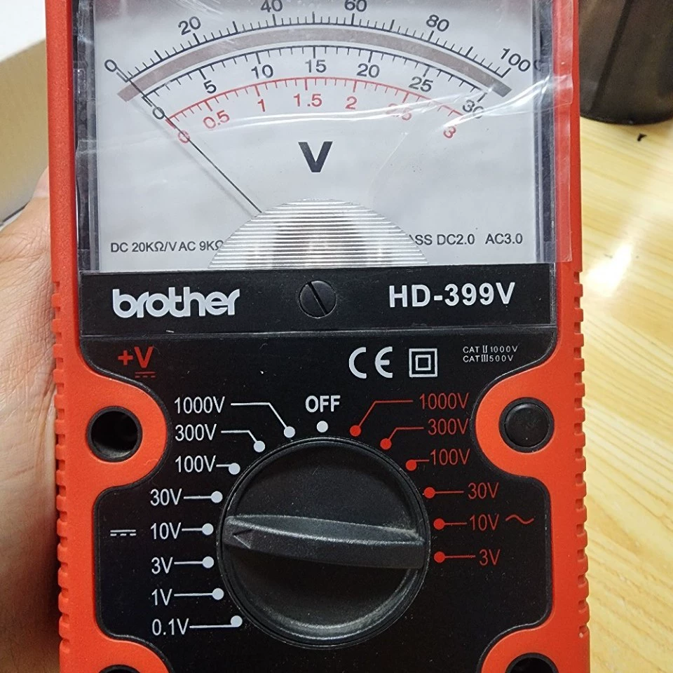 Цифровой мультиметр Brother HD-399V, высокоточный вольтметр-указатель для электриков