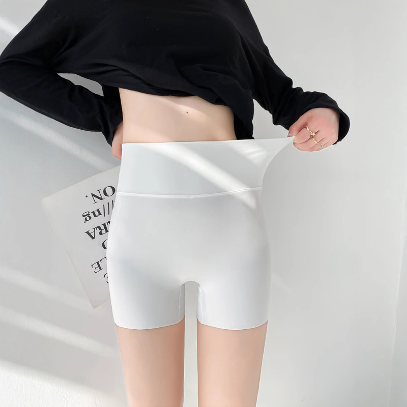 Safety Pants Women's Anti-walking Summer Thin Belly Tinting Hip Yoga Bottoming Three-point Shorts No Embarrassment Line Shark Pants