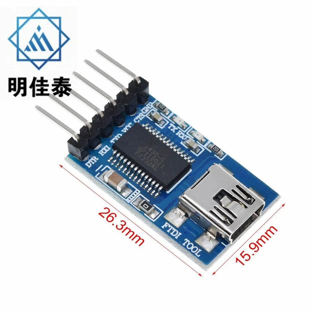 USB к TTL поддерживает 3.3V 5V двойное питание FT232RL FTDI отладчик MWC