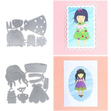 剪贴簿 碳钢蚀刻刀模 DIY纸艺切割刀模 女孩刀模