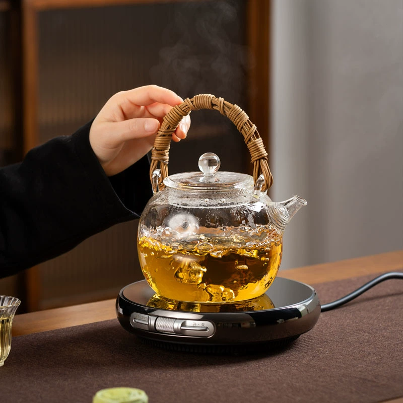 Заварочный чайник с стеклом, чай, утолщённые стенки