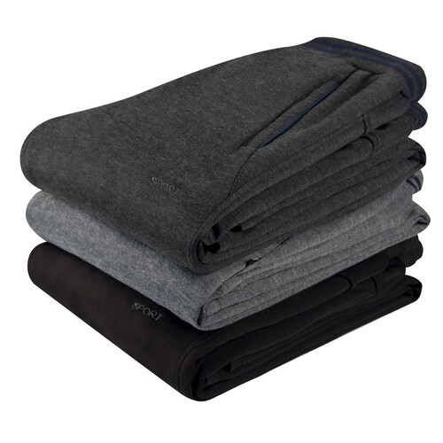 Autumn/Winter Father Plus-Size Fleece-Thick Elastic Loose Middle-Aged Men's Straight Leg Warm-Up Sports Pants for Men