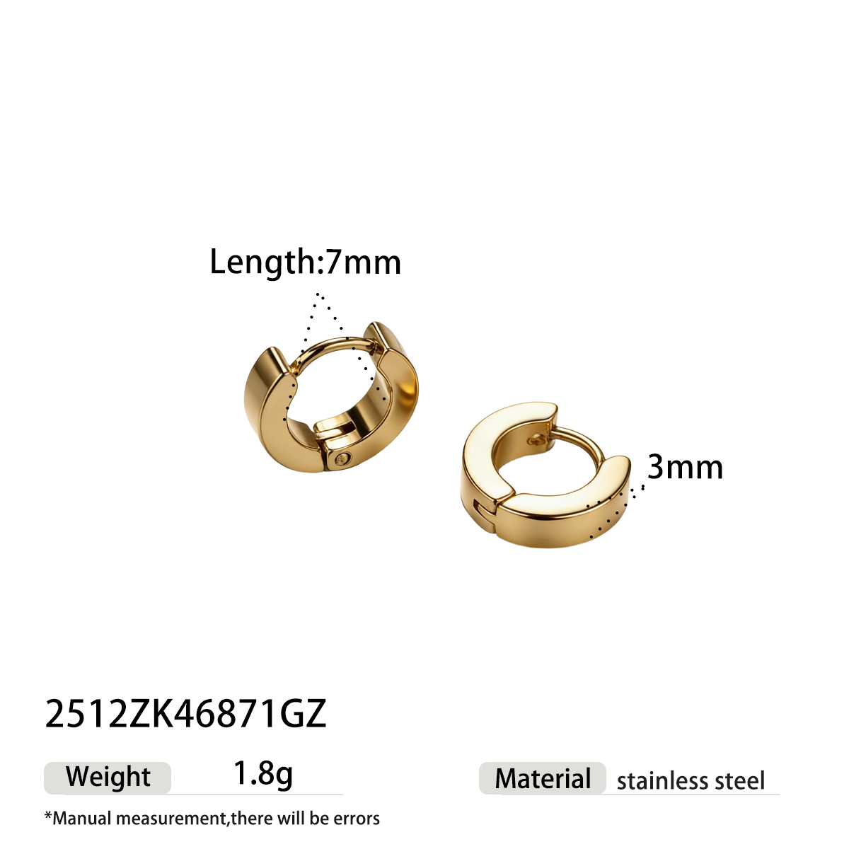TENA Europa y los Estados Unidos venta caliente aretes redondos de acero inoxidable ligero lujo de alto nivel anillo sensorial geometría joyería pendiente transfronteriza