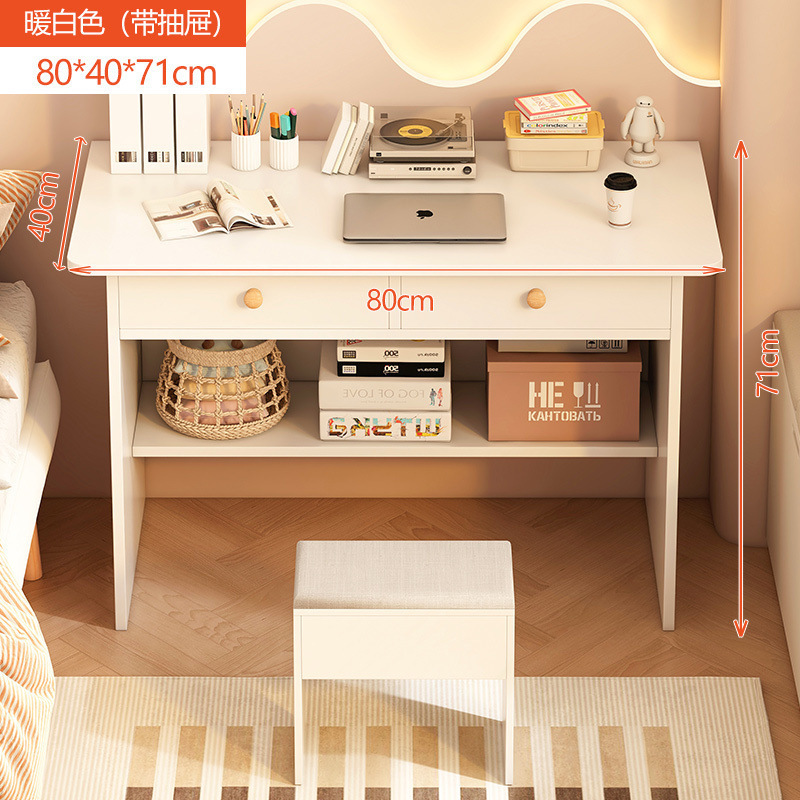 Doble cajón 80cm set blanco de marfil