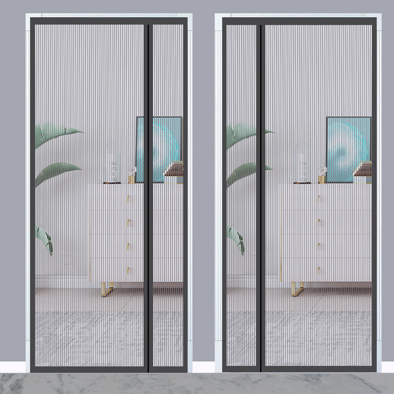 Magnetic Side Opening Anti-mosquito Door Curtain Velcro Summer Home Partition Screen Door Screen Window Net Non-Punch Self-priming Double Door Magnetic Side Opening Anti-mosquito Door Curtain Velcro Summer Home Partition Screen Door Screen Window Net Non-Punch Self-priming Double Door