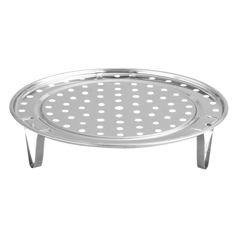 Vaporizador de vapor de acero inoxidable a prueba de agua vaporizador estante olla rejilla hogar vapor cocina al vapor pan al vapor bollo con trípode