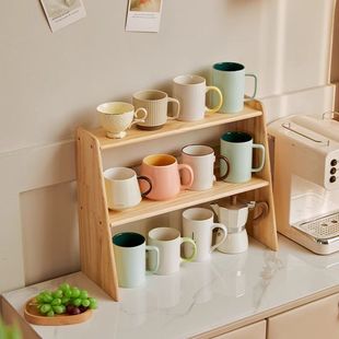 Desktop Cup Holder Multi-Layer Cup Storage Rack Tea Room Mug Bar Coffee Cup Flatness Rack Water Cup Storage Rack