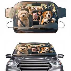 挡风玻璃罩遮阳罩冰雪和冰雹保护冬季防水防护玻璃防冻保护防尘防