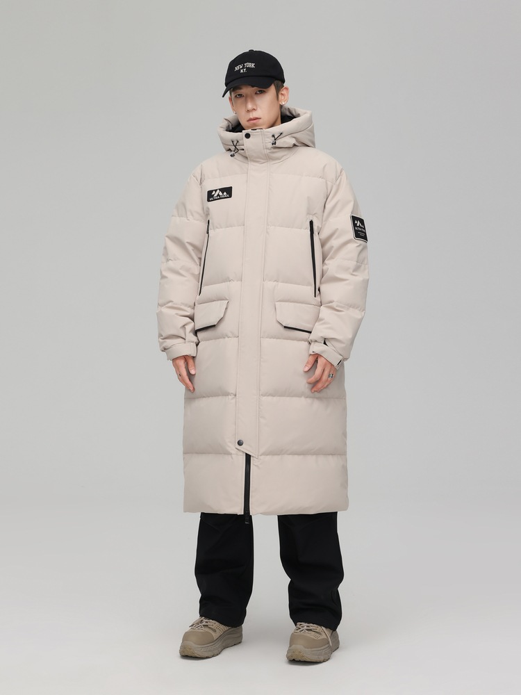 Solid color universal keep warm trend fashionable men's down jacket…