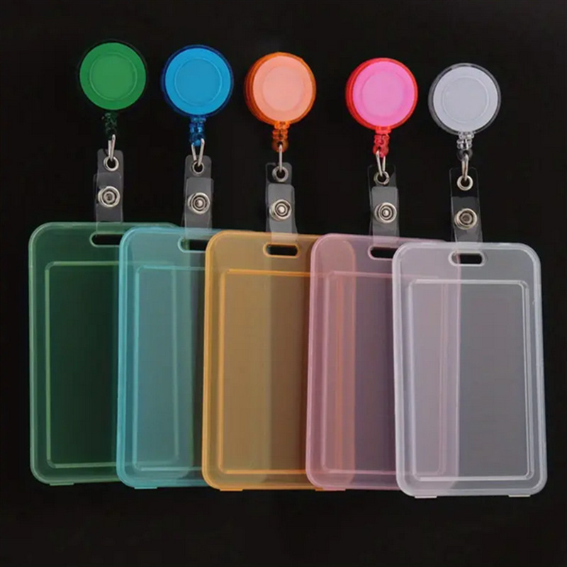 Cross-border Popular Multi-color Transparent pp Pure Color Card Holder Single Shell Student Lanyard Bus Access Card Holder Simple Sugar Cross-border Popular Multi-color Transparent pp Pure Color Card Holder Single Shell Student Lanyard Bus Access Card Holder Simple Sugar