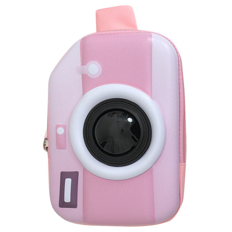 Bolso infantil bolso de cámara de dibujos animados 2025 nuevo bolso estereoscópico de pecho para niños puede brillar nuevo bolso de niña