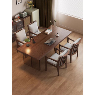 Solid Wood Large Long Desk Living Room Acrylic Large Board Table Dining Table Integrated Home Multi-Person Reading Study Table Workbench