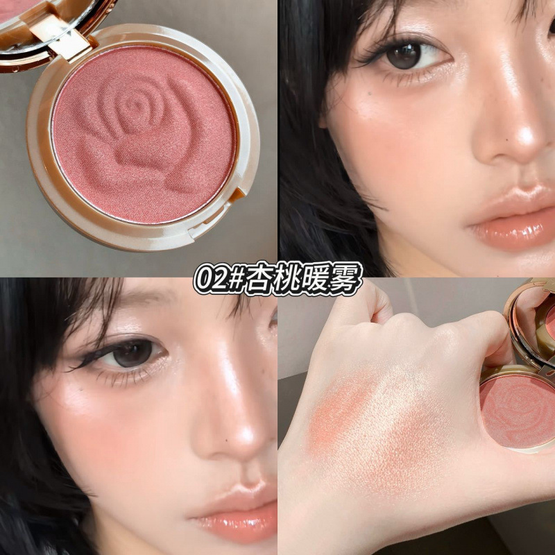 Kobeleen estilo brillante blush, brillo de agua, coreano relieve blush, crema de maquillaje transfronterizo