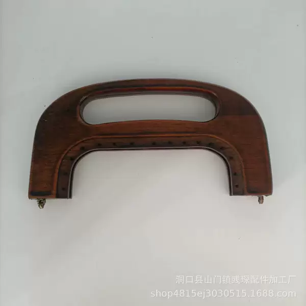 Luggage accessories wooden handle wooden handle oval 20CM wooden gold wooden clip frame DIY handmade bag