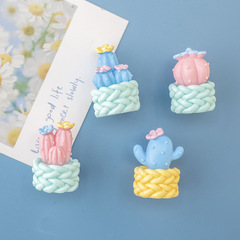 仙人掌多肉冰箱貼磁貼個性創意磁鐵吸鐵石3D全立體磁力貼可作擺件