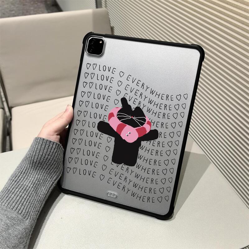 Suitable for iPad Air 11inch Protective Back Case A16 Cartoon 11Th Generation 10/9/8/7/6 Frosted Back Panel Anti-Fingerprint