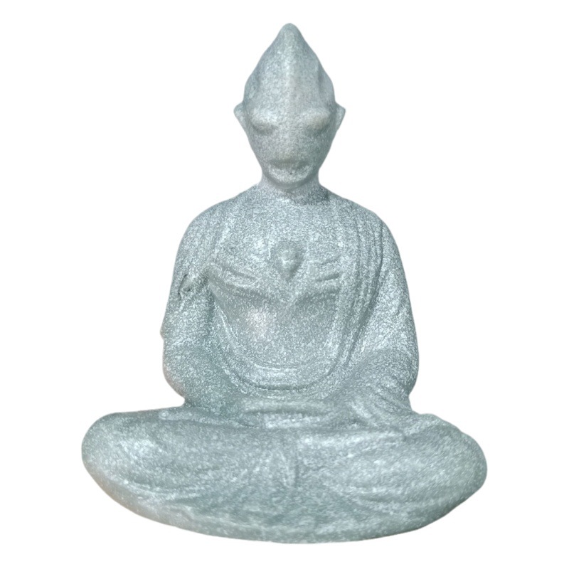 Pequeño tamaño de simulación verde arena piedra meditación Ultraman Buda paisaje piedra micro paisaje decoración pecera paisaje escondite casa en stock
