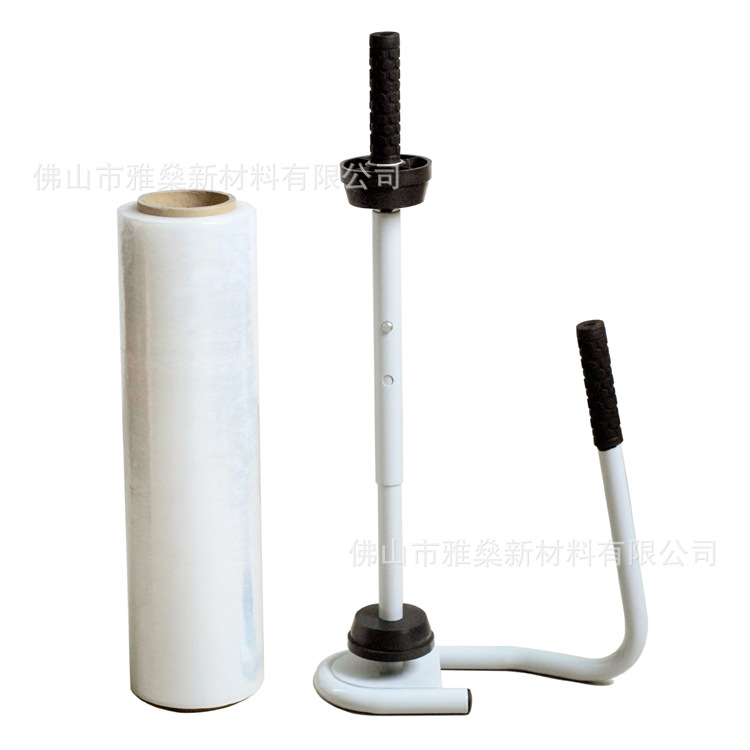 PE stretch film Film máquina de dibujo bobinado máquina de embalaje gran cantidad en stock venta al por mayor de metal de pintura blanca 45cm suministro directo de fábrica