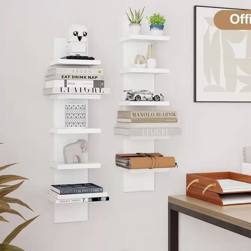 Cross-Border Wall-Mounted Storage Rack, Entryway Home Decor Wall Hanging, Living Room Background Decoration Rack, Multi-Layer Display Shelf