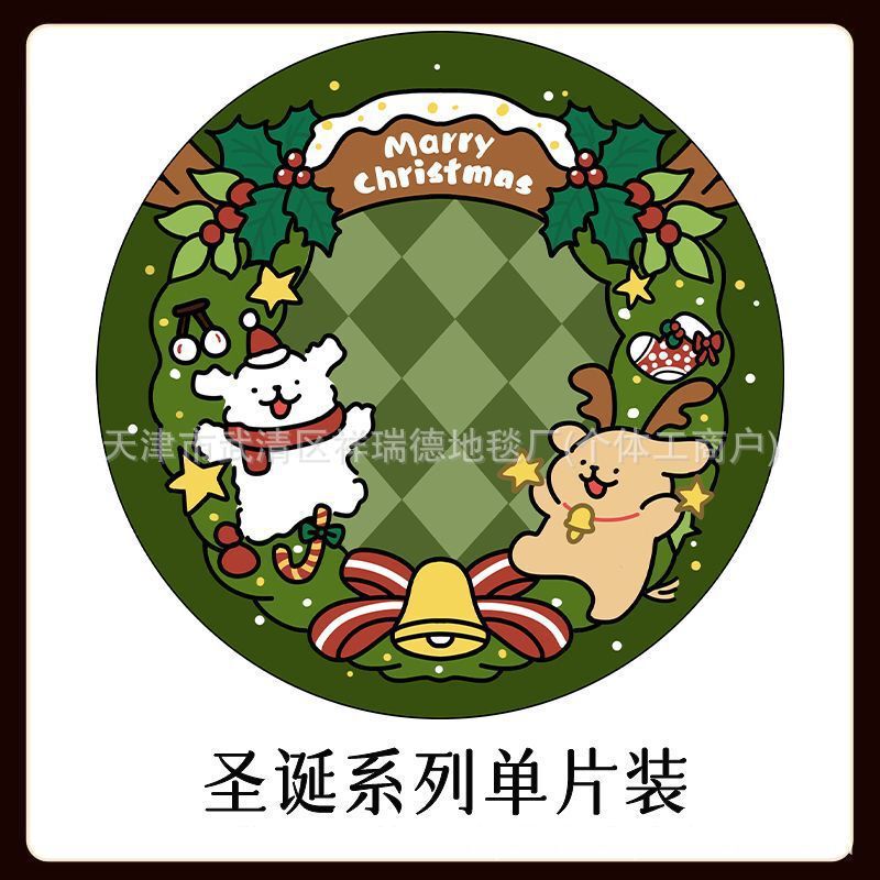 TEMU代发跨境圣诞节装饰硅藻泥餐垫家用厨房台面隔热吸水防滑杯垫|undefined