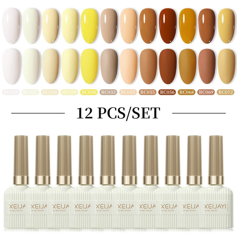 Xianjiayi 102 color nail polish glue new suit phototherapy glue popular online 12 color suit solid and lasting nail salon