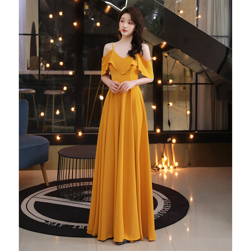 2025 Bridesmaid Dress Is Simple and Elegant. It Can Be Worn Casually. It Has a Fairy-Like Elegant, Slimming Look, Covering the Flesh and Whitening the Complexion. It Has a Western Style