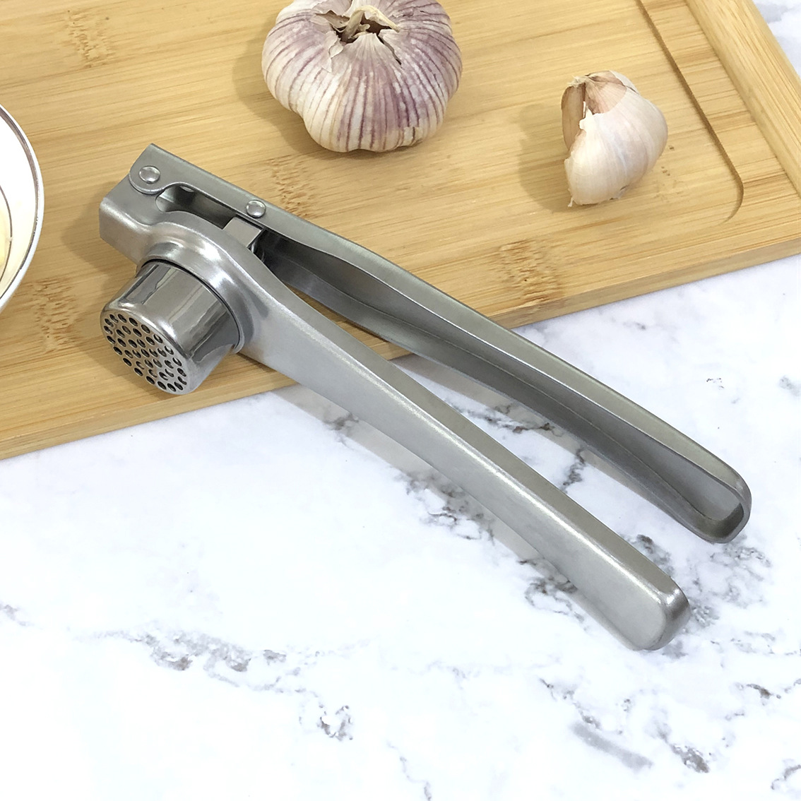 New stainless steel garlic press ginger garlic masher garlic press garlic peeler garlic peeler garlic tools