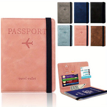 pu rfid Passport Cover Credit id Card Wallet Document�羳