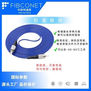 Blue Fiber Optic Patch Cord |   Single Mode (G657A1) |   Anti-Rat Bite High Tensile Strength |   Low Insertion Loss and High Reliability