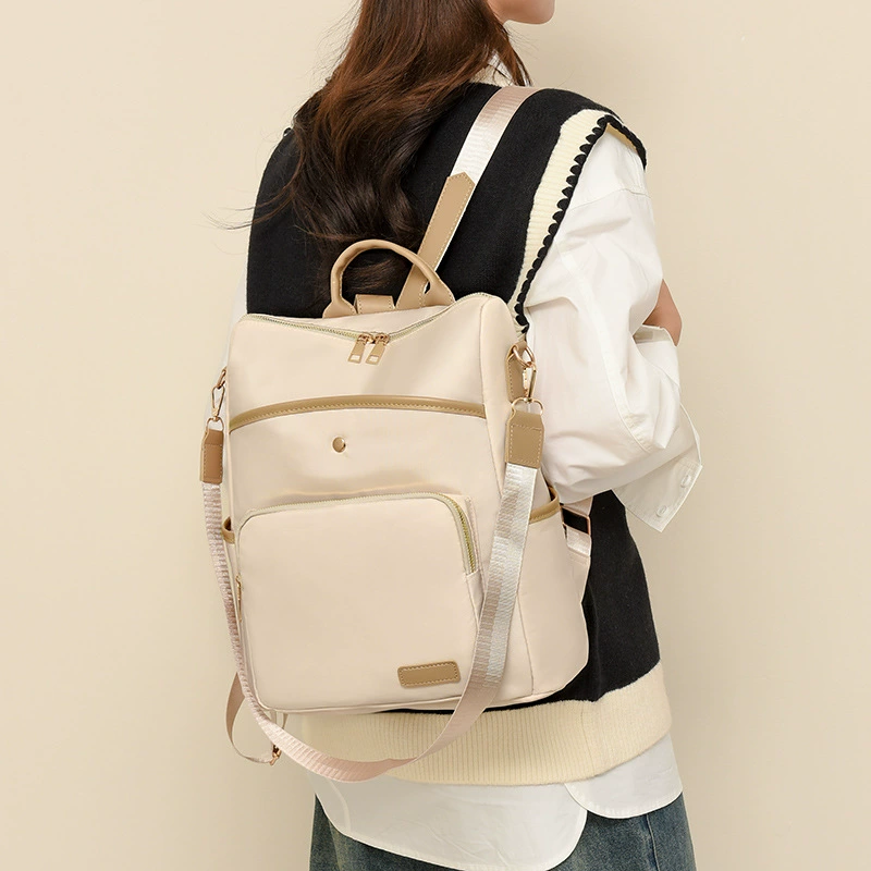 Сумка на плечо дамы 2024 новый большой емкости ретро-студенты колледжа США на открытом воздухе рюкзак