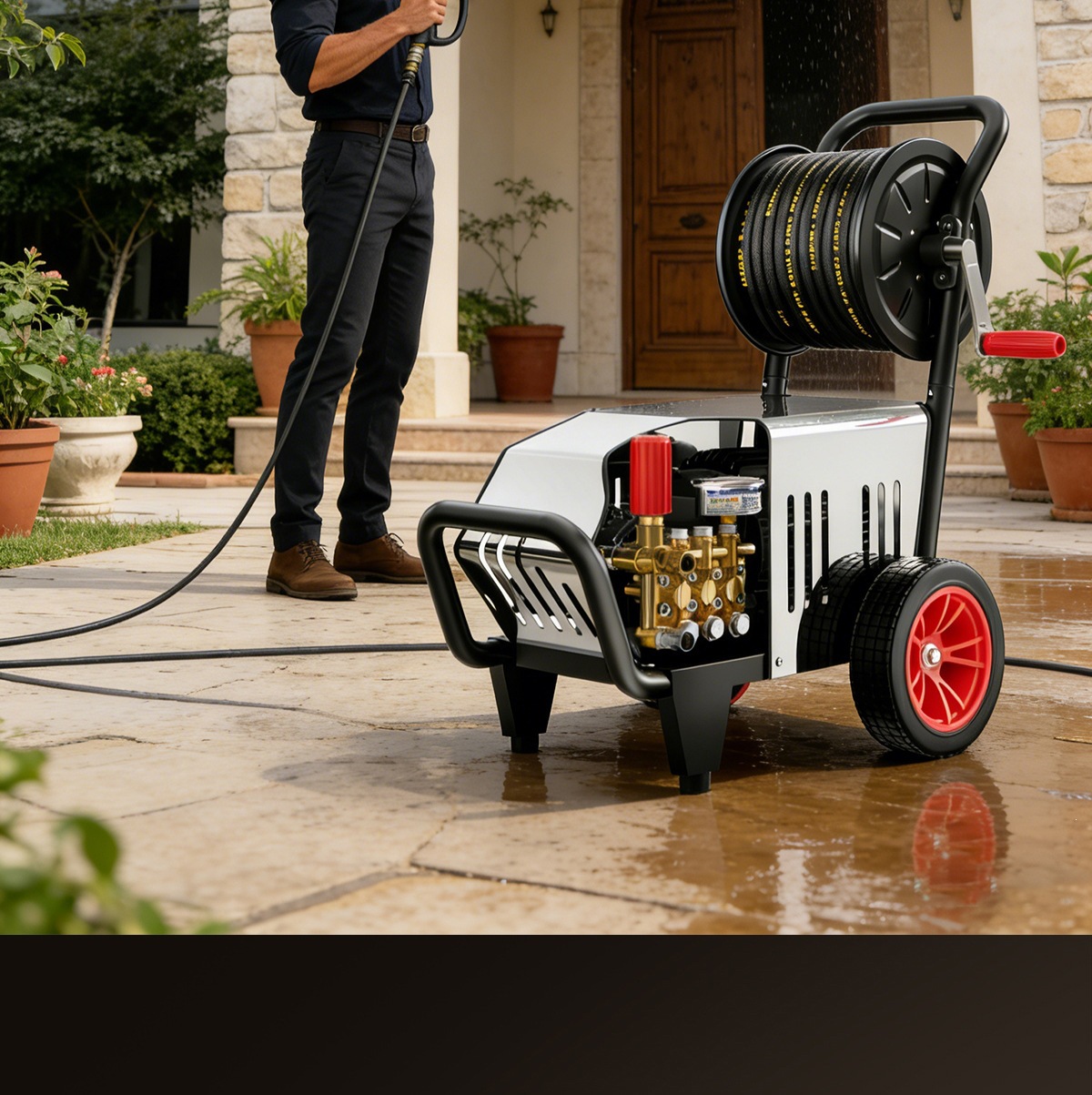 Directly Supplied from the Manufacturer, Ultra-High-Pressure Household Car Washing Machine, High-Power Cleaning Machine, 220V Household Water Gun, Powerful Floor Washing Water Pump