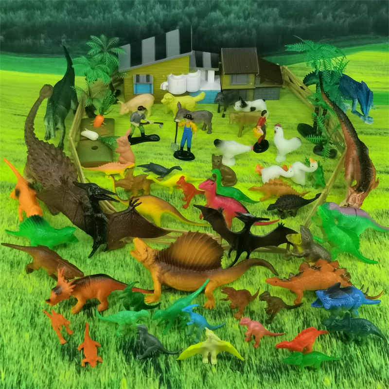 兒童侏羅紀恐龍玩具農場森林仿真動物模型Jurassic dinosaurmodel
