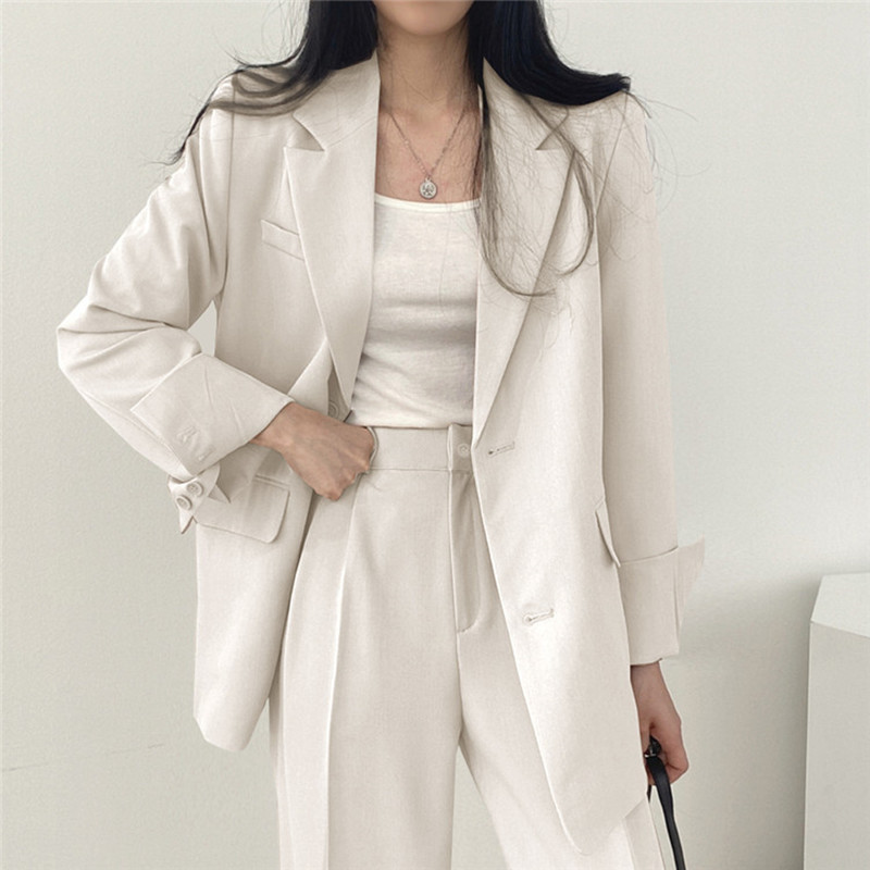 Coffee colored suit jacket for women in spring and autumn 2023, small stature, new fashion trend, Korean casual suit set