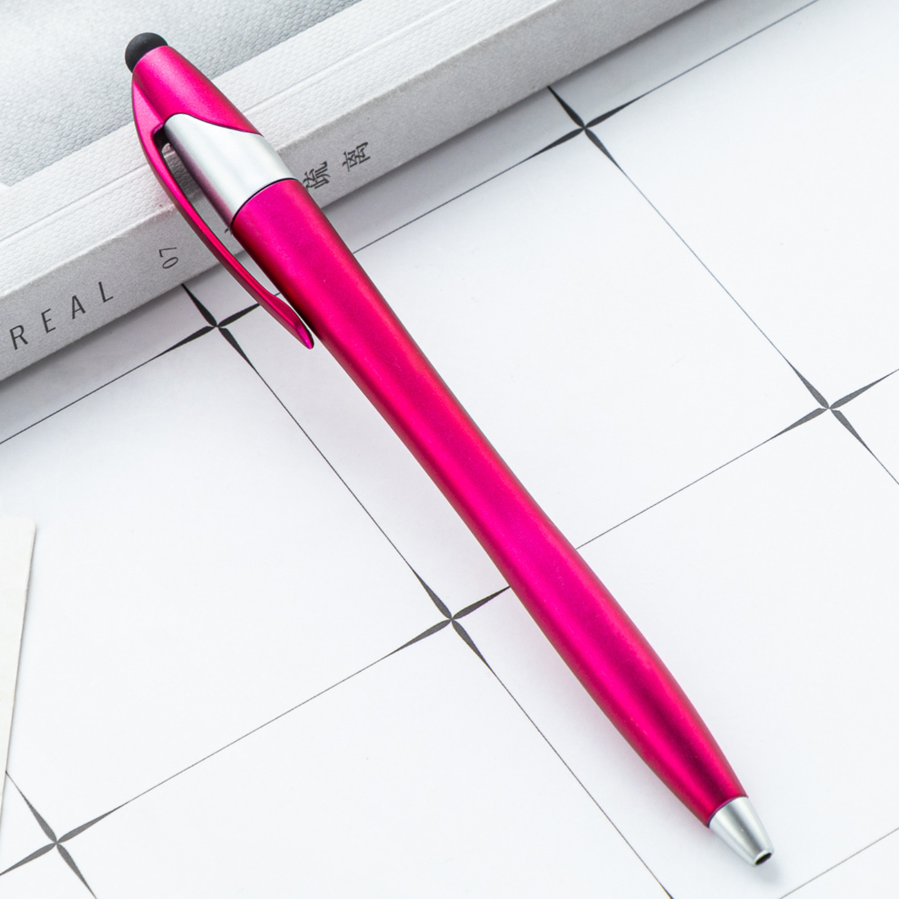 Fabricante mayorista bolígrafo de plástico imprimible logotipo capacitivo de escritura a mano bolígrafo publicitario regalos bolígrafo promocional